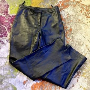 Croft & Barrow Black Lambskin Leather Pants with lining